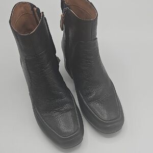 Gentle Souls Black Leather Ankle Boots